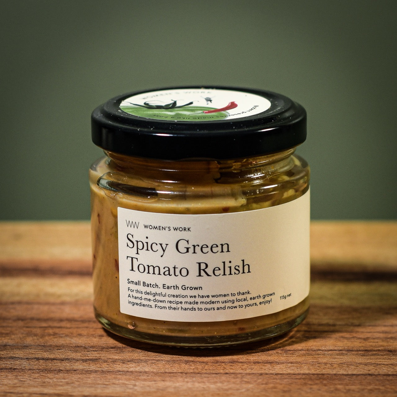 Women's Work Spicy Green Tomato Relish