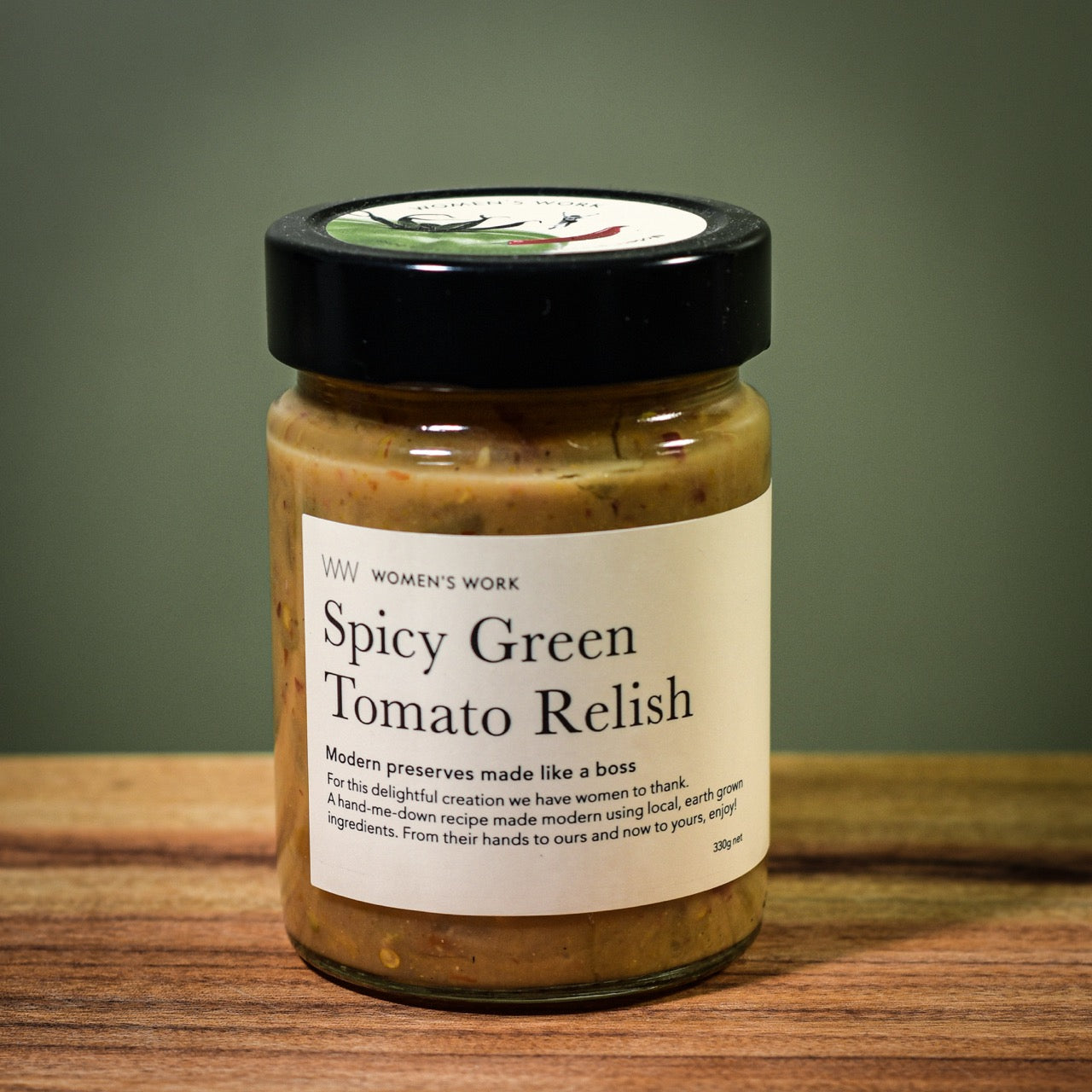 Women's Work Spicy Green Tomato Relish