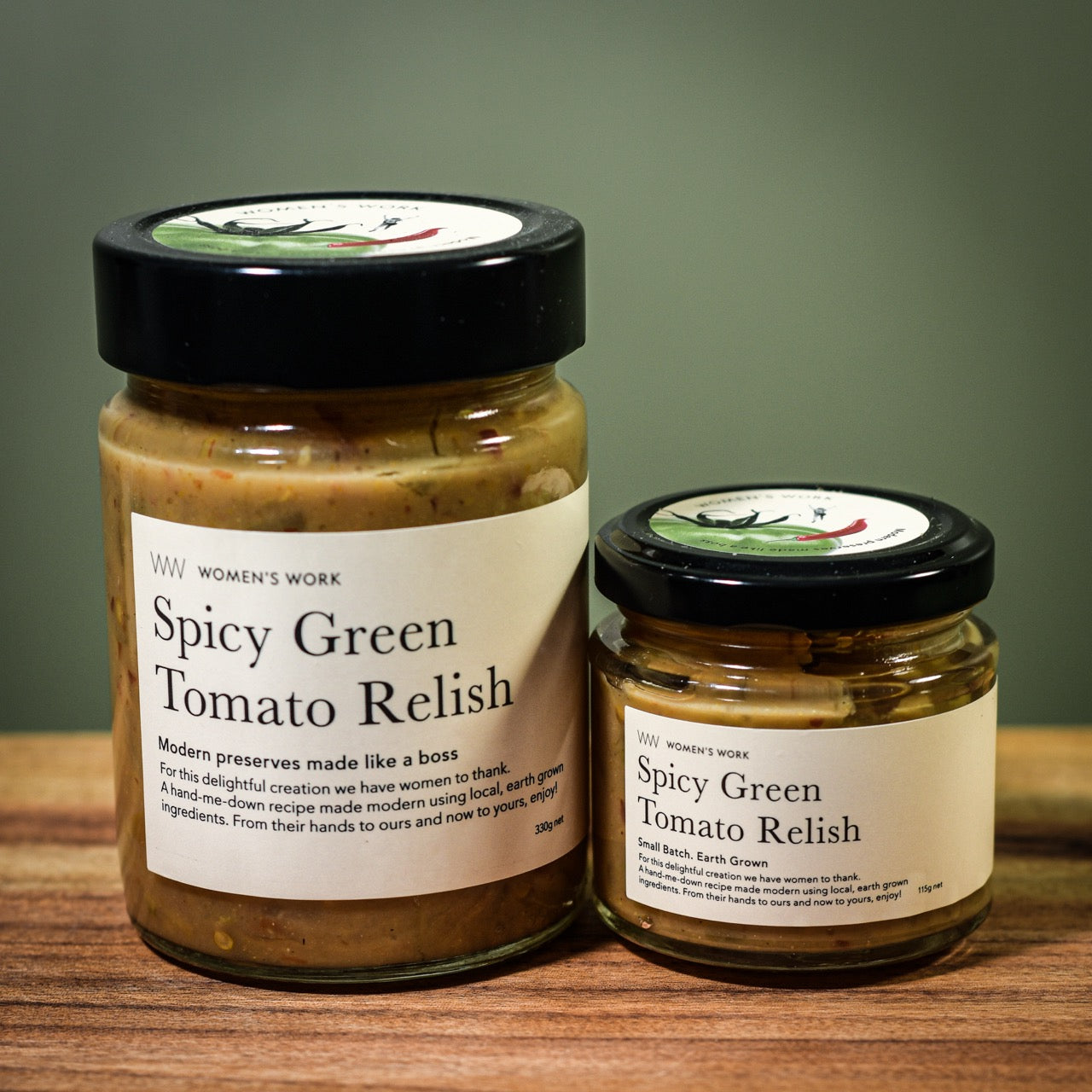 Women's Work Spicy Green Tomato Relish