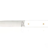 Perceval 9.47 Knife with White Handle with Gold Screws