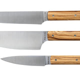Perceval 9.47 3-Knife Set - Paring Knife 10 + Chef Knife 15 + Carving Knife 20