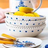 Hobnail Majolica Bowl 19 cm — Heinen Delfts Blauw