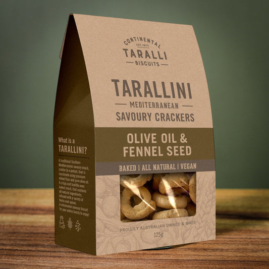 TARALLINI - Olive Oil & Fennel Seed- Vegan (125g)