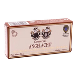 The Artisan Cheese Room Conservas Angelachu anchovy fillets in olive oil, 50g rectangular brown tin packaging.