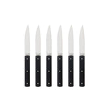 Perceval 9.47 Knives with Black Handle - Set of 6