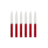 Perceval 9.47 Knives with Red Handle - Set of 6
