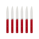 Perceval 9.47 Knives with Red Handle - Set of 6