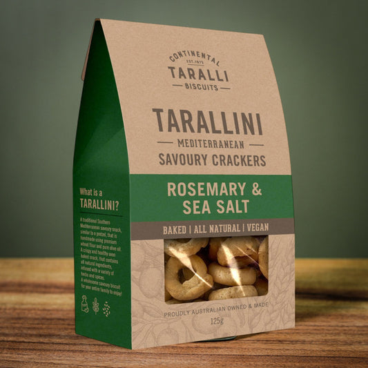 TARALLINI - Rosemary & Sea Salt - Vegan (125g)