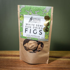 Singing Magpie White Smyrna semi sun-dried figs, 100g bag