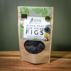 Singing Magpie Black Genoa semi sun-dried figs, 100g bag
