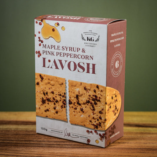 Knutsford Gourmet Maple Syrup & Pink Peppercorn Lavosh