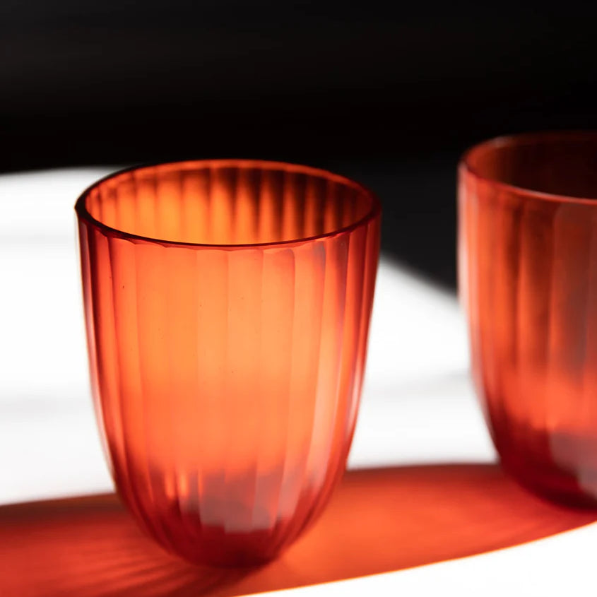 Brian Tunks Cut Glass Iguassu Tumbler Set of Two