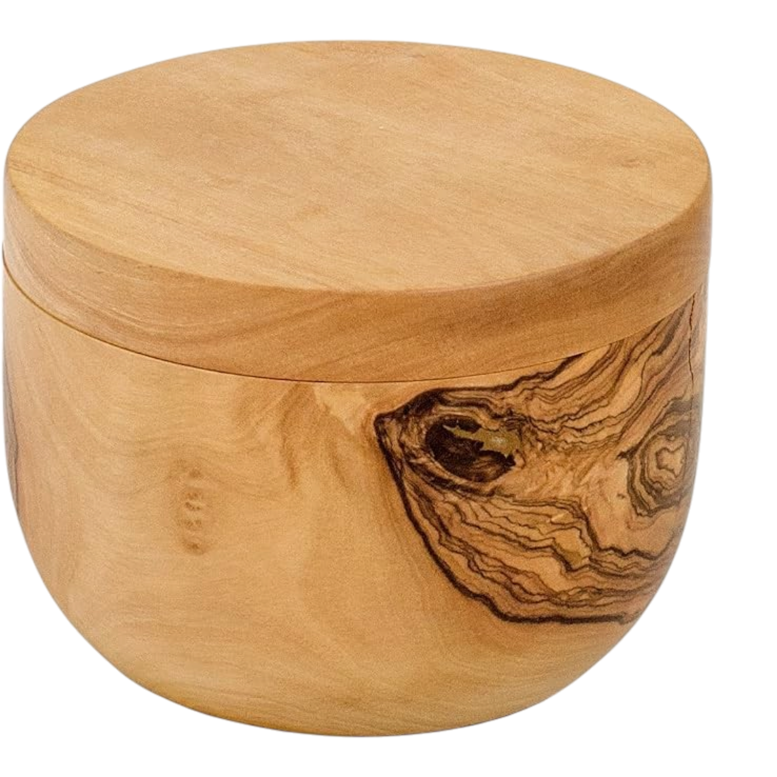Bérard Olive Wood Double Compartment Salt Keeper
