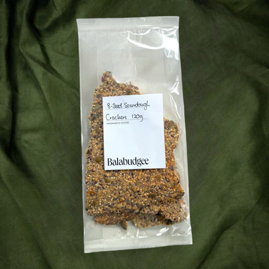 Balabudgee 8 Seed Sourdough Crackers