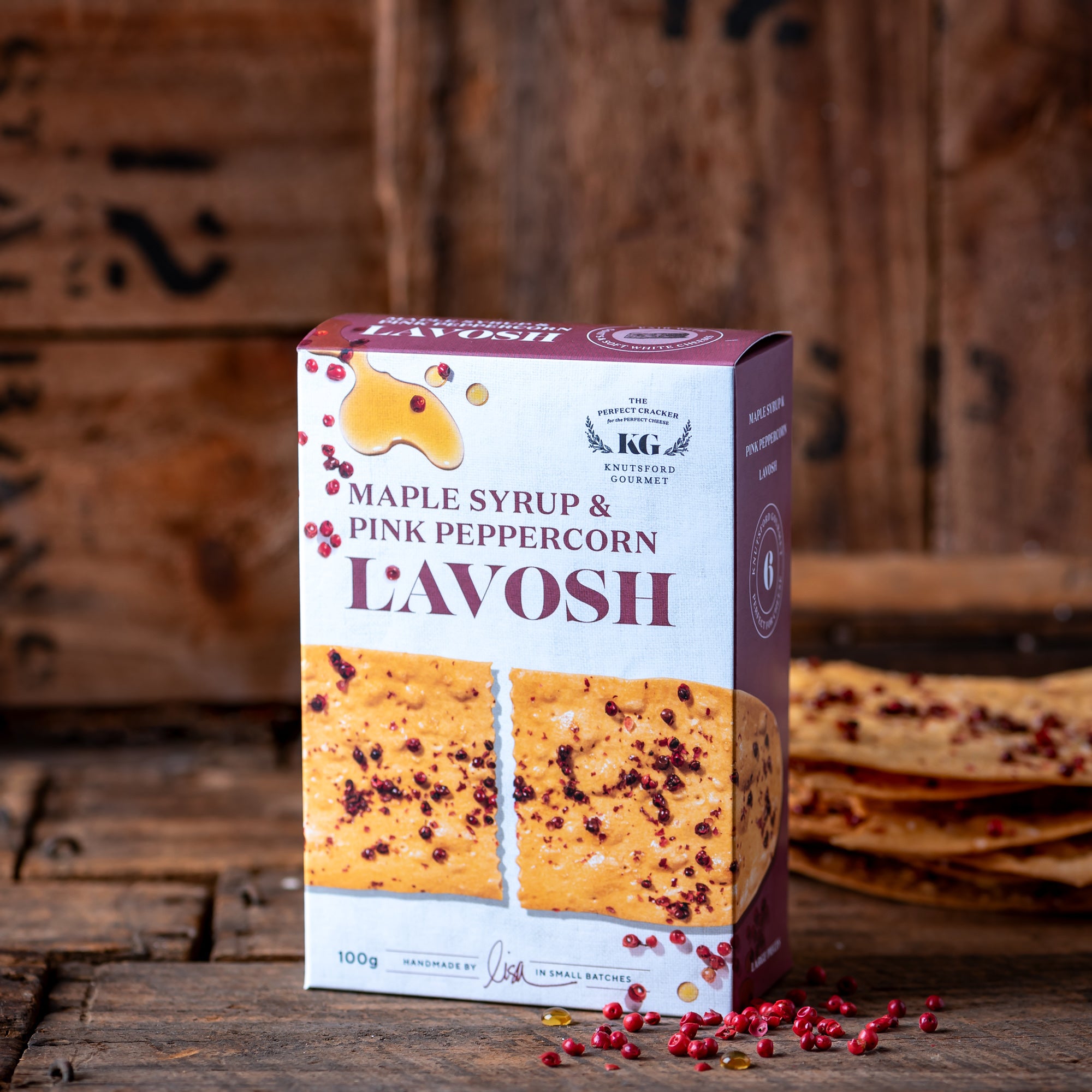 Pink Maple Syrup Knutsford Gourmet Maple Syrup & Pink Peppercorn Lavosh - The Artisan ...