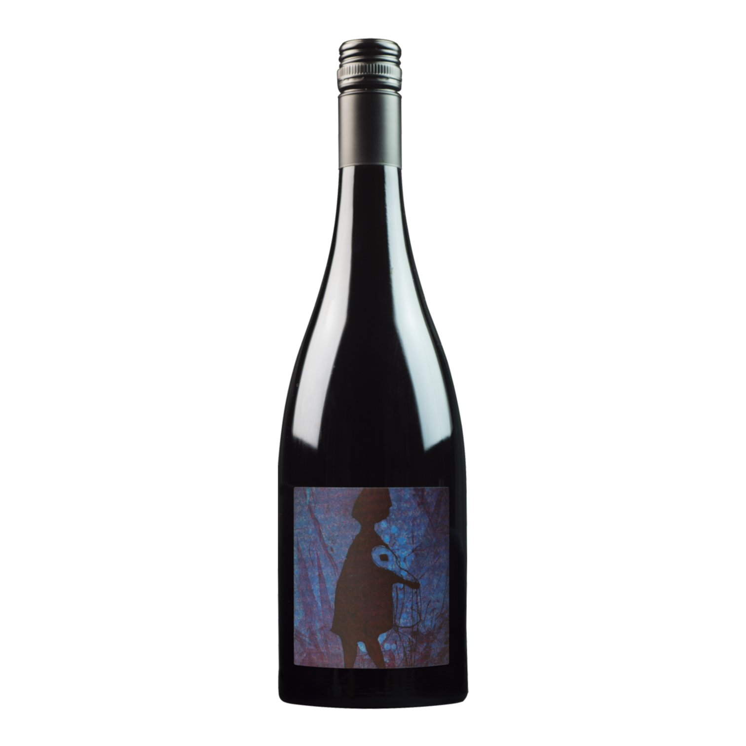 The Artisan Cheese Room Mewstone Pinot Noir 2025 bottle with a dark artistic label on a white background