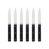 Perceval 9.47 Knives with Black Handle - Set of 6