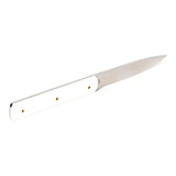 Perceval 9.47 Knives with White Handle with Gold Screws - Set of 6