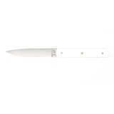 Perceval 9.47 Knives with White Handle with Gold Screws - Set of 6