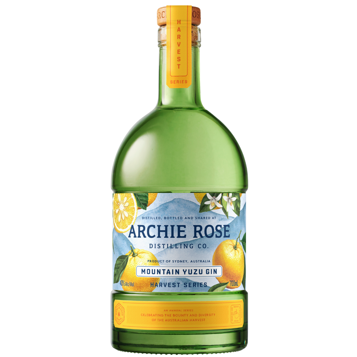 Bottle of Archie Rose Mountain Yuzu Harvest Gin 700ml