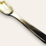 Abbeyhorn horn caviar eating spoon, square, 120mm