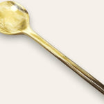 Abbeyhorn horn caviar spoon, round handle, 105mm
