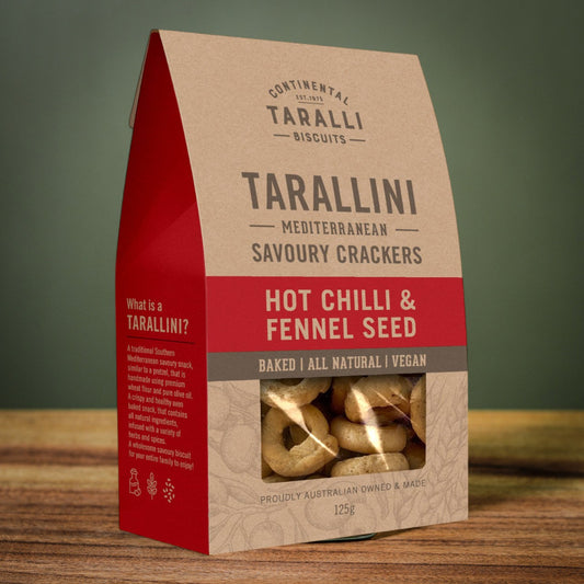 TARALLINI - Hot Chilli & Fennel - Vegan (125g)