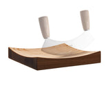 Triangle cutting board for mezzaluna in ash wood