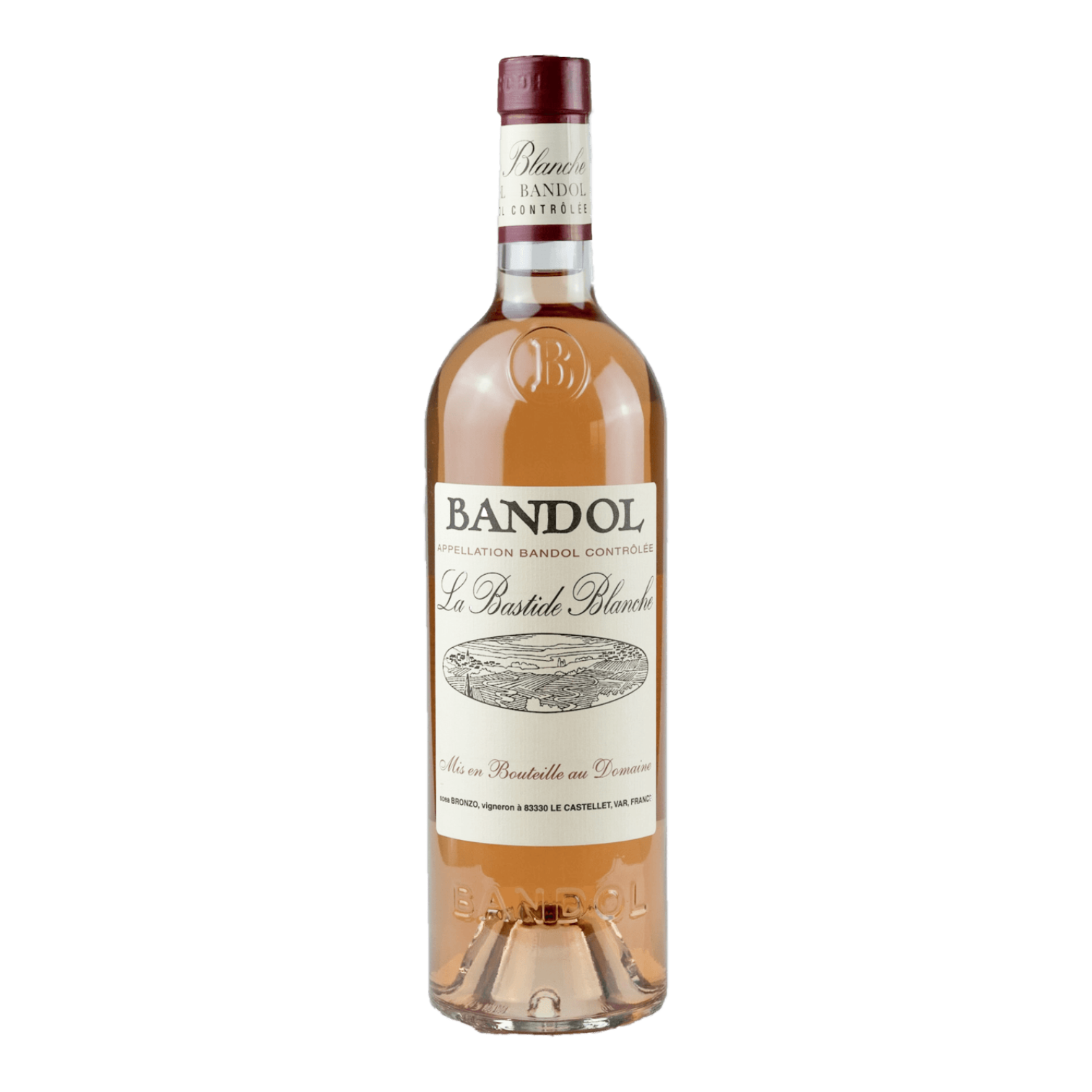 Bottle of La Bastide Blanche Bandol Rosé AOP 2024