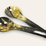 Abbeyhorn horn salad servers, 292mm