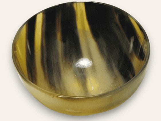 Abbeyhorn horn bowl, round, small, 100mm