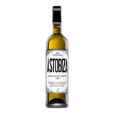 The Artisan Cheese Room Astobiza Txakoli 2025 white wine bottle with a vintage-style label on a white background.