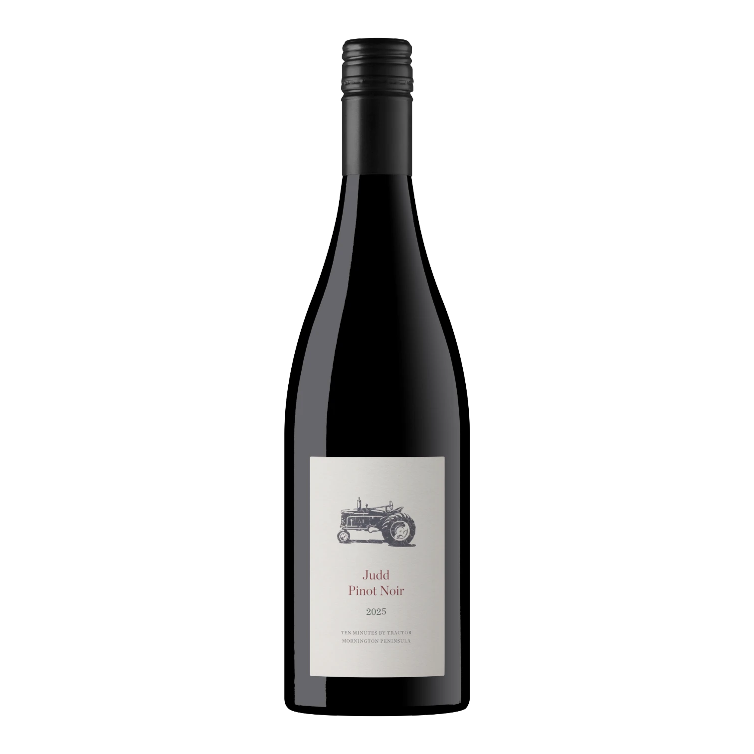 The Artisan Cheese Room Ten Minutes by Tractor Judd Pinot Noir 2025 bottle with a minimalist tractor label