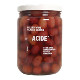 The Artisan Cheese Room Acide mulled wine pickled grapes in a 500g glass jar with spices like cinnamon and star anise.