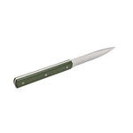 The Artisan Cheese Room Perceval 9.47 table knife with a dark green polyacetal handle and sharp steel blade
