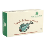 The Artisan Cheese Room Porto-Muiños monkfish liver in a white and green rectangular box with fish illustration