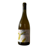 The Artisan Cheese Room Sabi Wabi Sugi Semillon 2024 white wine bottle with artistic label on a wooden surface