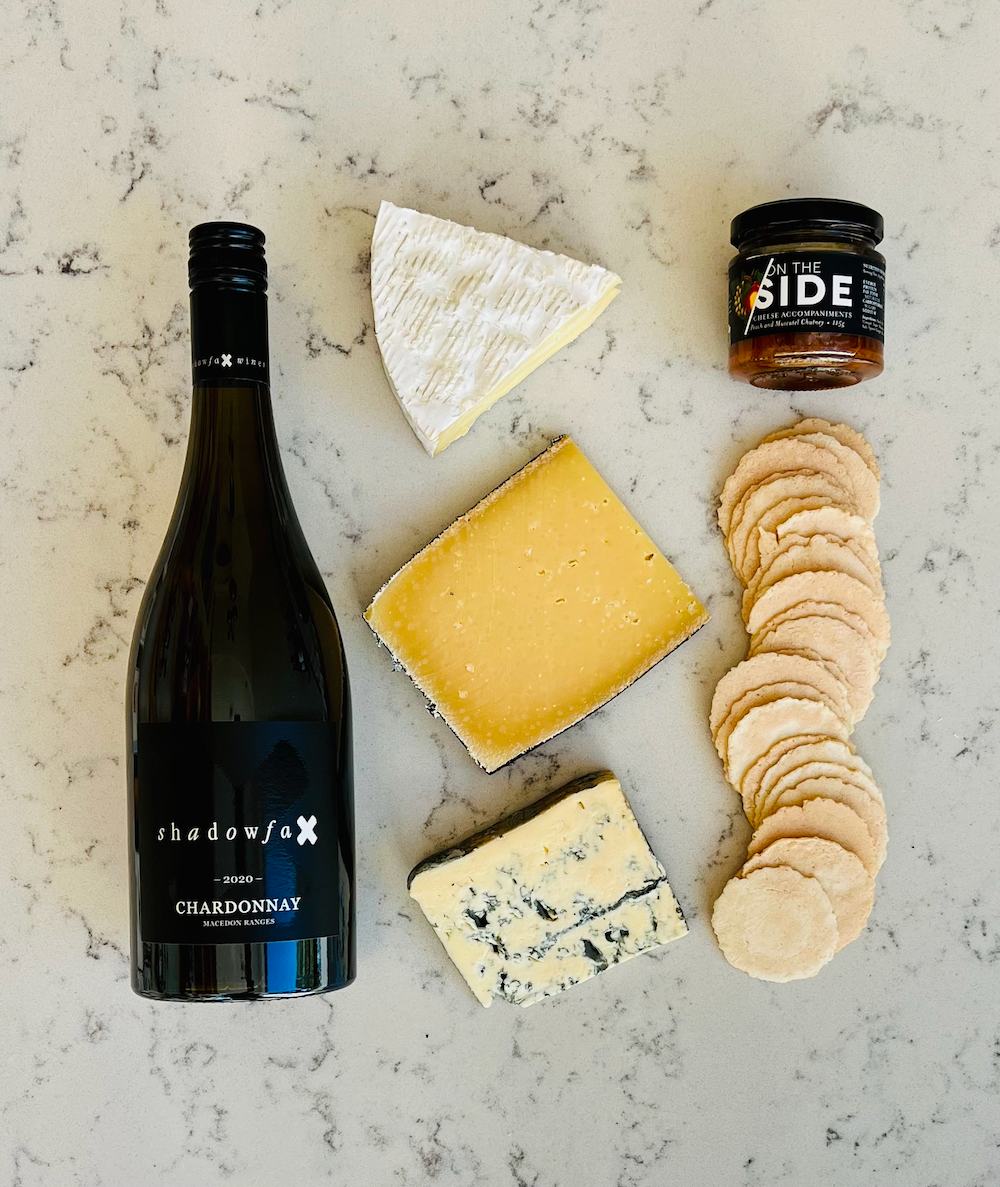Shadowfax Chardonnay & Cheese hamper