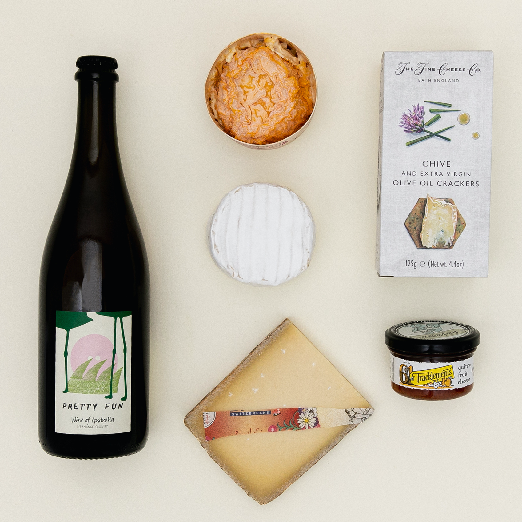 Pét Nat & Cheese Hamper- Commune of Buttons Pretty Fun Pét Nat