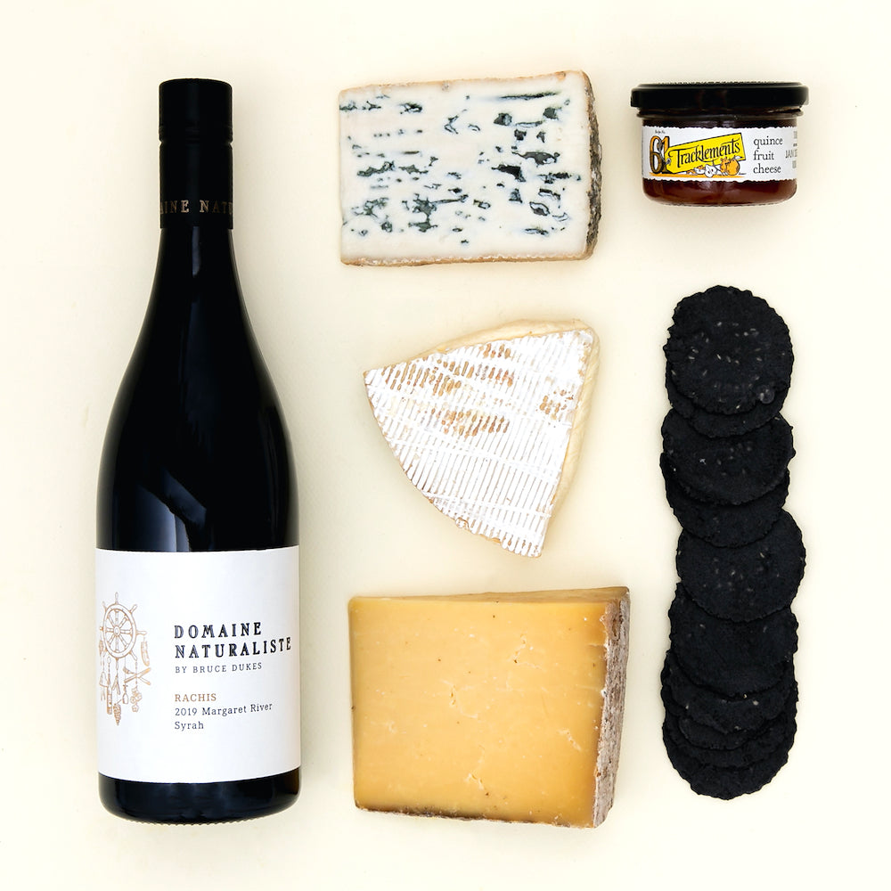 Shiraz & Cheese Hamper - Domaine Naturaliste Rachis Syrah