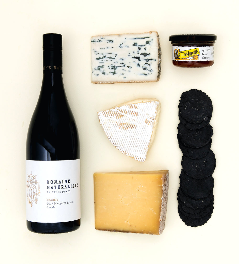 Shiraz & Cheese Hamper - Domaine Naturaliste Rachis Syrah