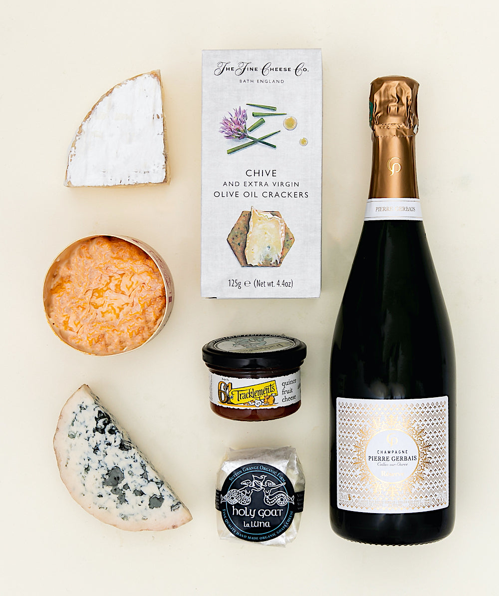 New Mum Cheese & Champagne hamper